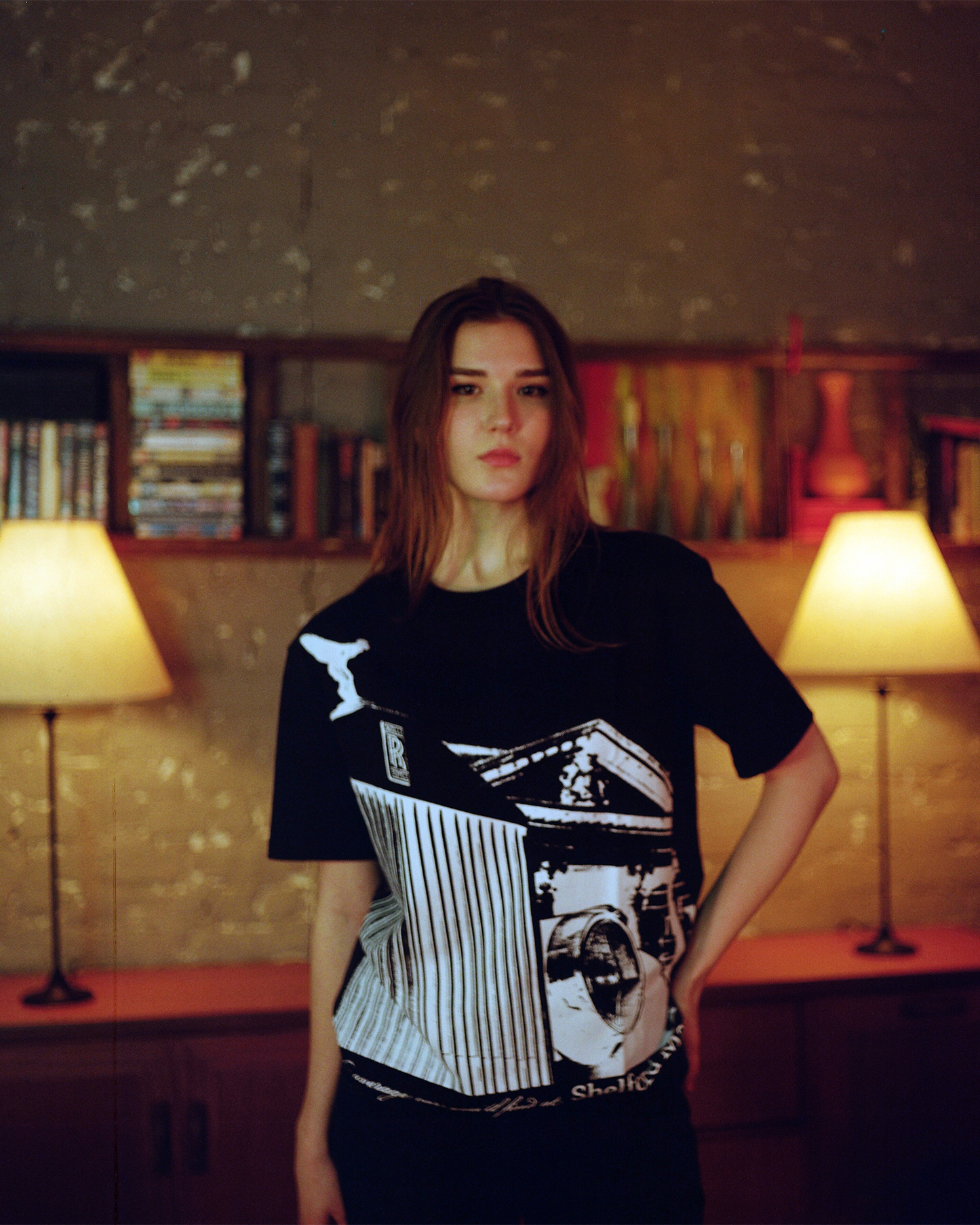 Heritage Drive Navy Tee Model Pic